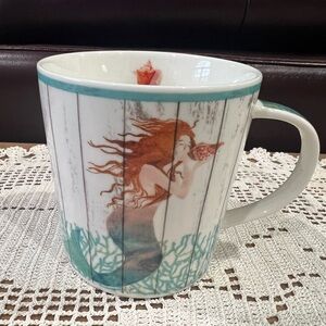Bone China Mermaid coffee mug in perfect condition. Holds 12oz.